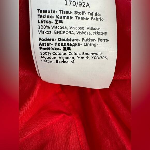 NWT Marella Odeon Fit and Flare Long Sleeve Red Dress - Picture 11 of 11